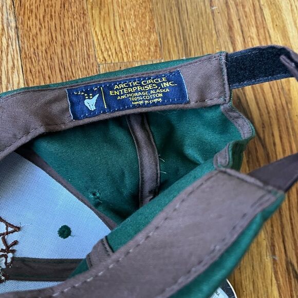 NWT Green and Black Alaska Moose Cap - Picture 4 of 4